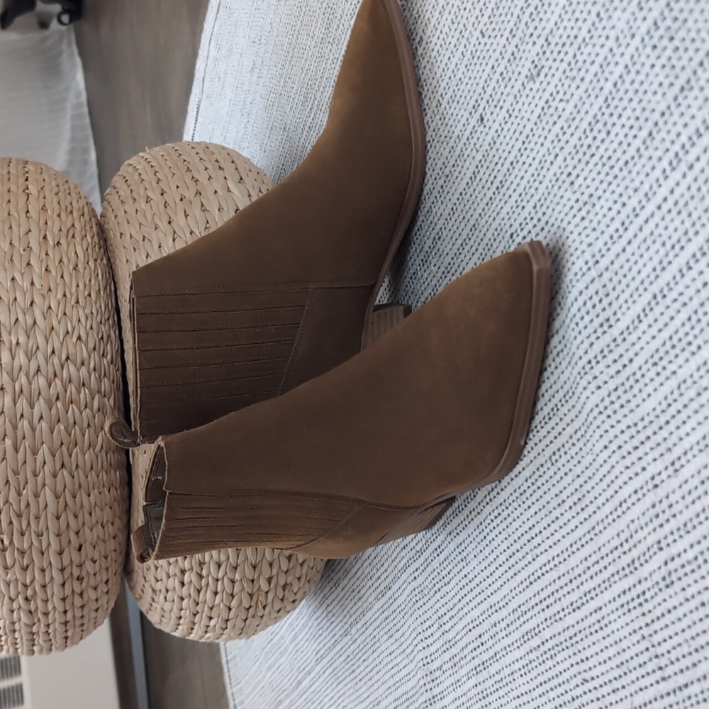 Marc Fisher Suede Western Booties